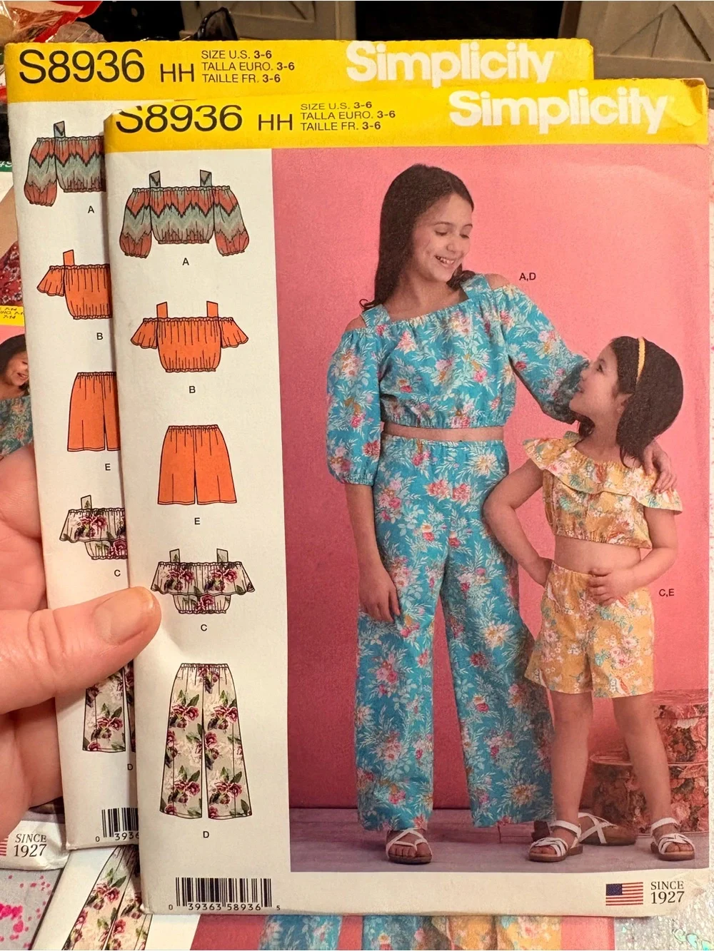 BN UNCUT SIMPLICITY 8936 HH GIRLS TODDLERS SEWING PATTERNS